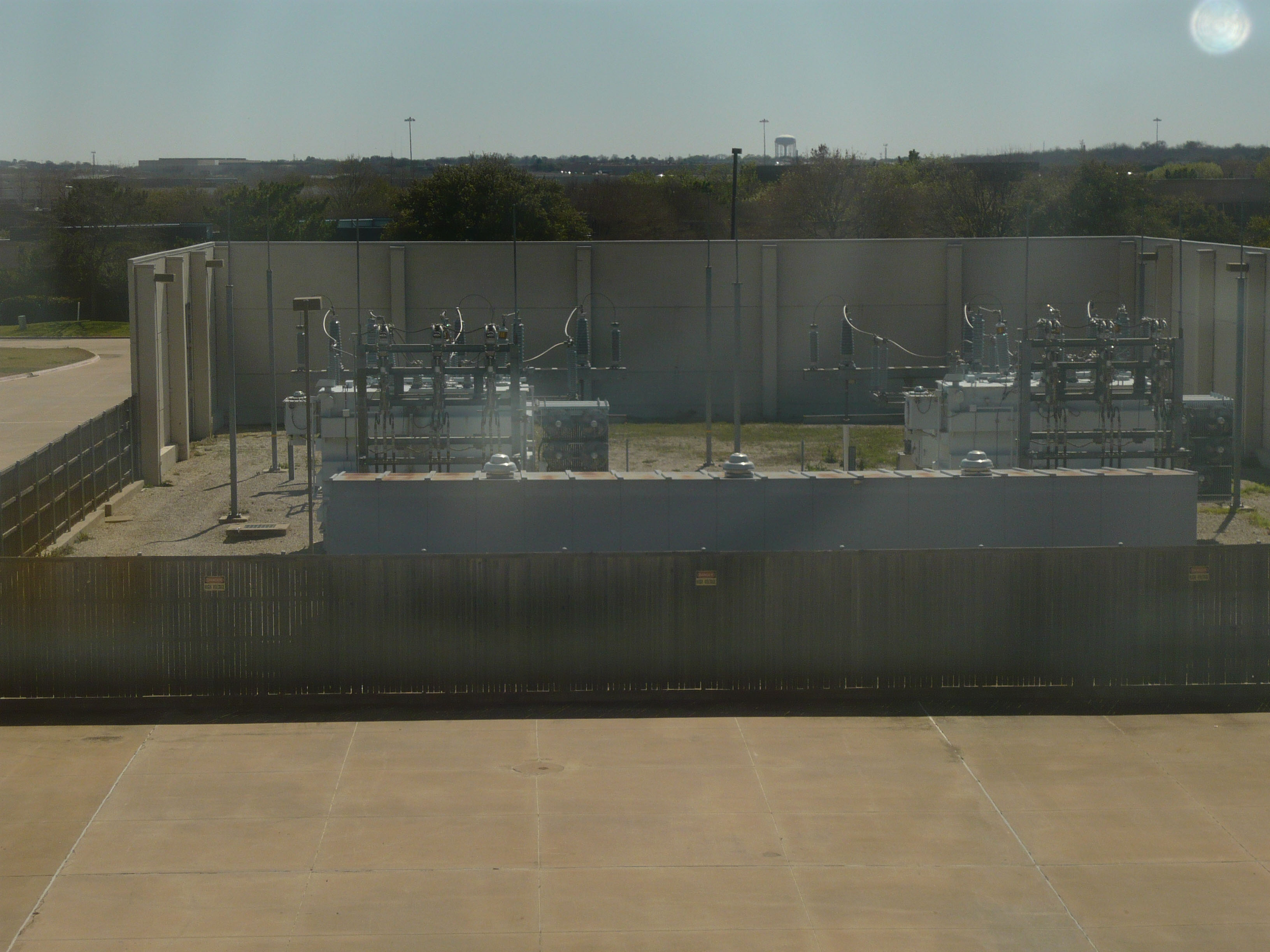 Power grid on roof of building. Walker Electrical Construction.