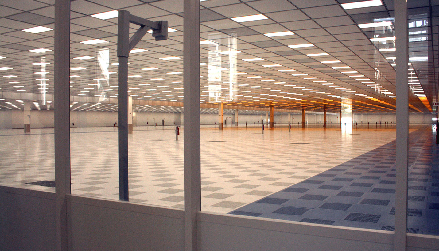 Electrical lighting room at Texas Instruments. LEED project.