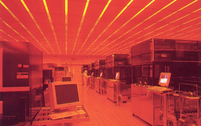 Advanced Micro Devices network room. Advanced technology project of Walker Engineering.
